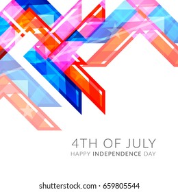 Illustration Of USA Independence Day Background.