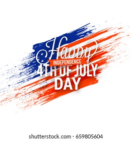 Illustration Of USA Independence Day Background.