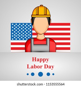 Illustration of USA Labor Day background