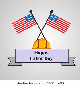 Illustration of USA Labor Day background