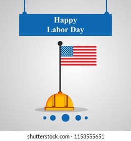 Illustration of USA Labor Day background