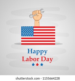 Illustration of USA Labor Day background