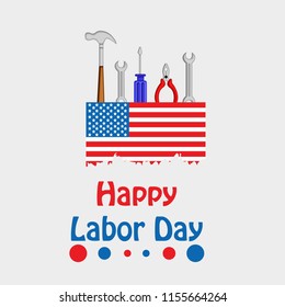 Illustration of USA Labor Day background