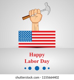 Illustration of USA Labor Day background