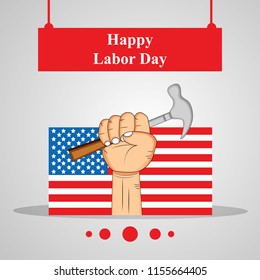 Illustration of USA Labor Day background
