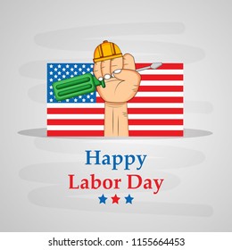 Illustration of USA Labor Day background