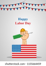 Illustration of USA Labor Day background