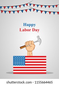 Illustration of USA Labor Day background