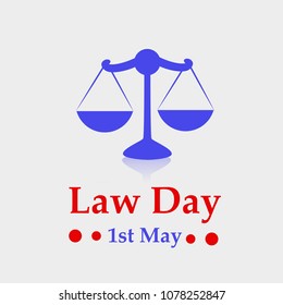 Illustration of USA Law Day background