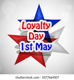 Illustration of USA Loyalty Day background