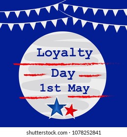 Illustration of USA Loyalty Day background