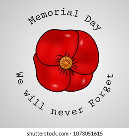 Illustration of USA Memorial Day background