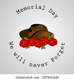 Illustration of USA Memorial Day background