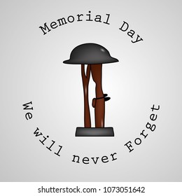 Illustration of USA Memorial Day background