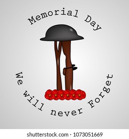 Illustration of USA Memorial Day background