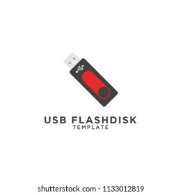 Illustration of USB flashdisk graphic design template