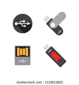 Illustration of USB flashdisk graphic design template
