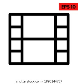 Illustration of user interface film icon