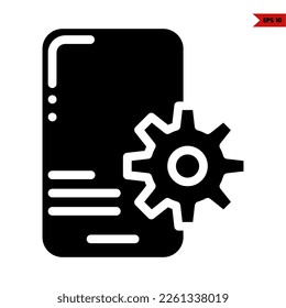 illustration of user interface glyph icon 