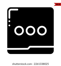 illustration of user interface glyph icon 