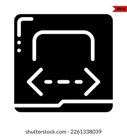 illustration of user interface glyph icon 