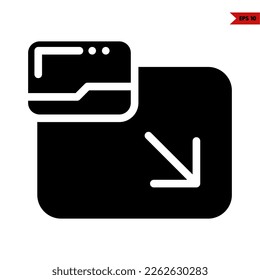 illustration of user interface glyph icon 