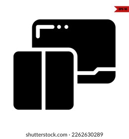 ilustración del icono de glifo de interfaz de usuario 