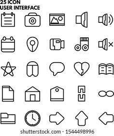 illustration of user interface icons