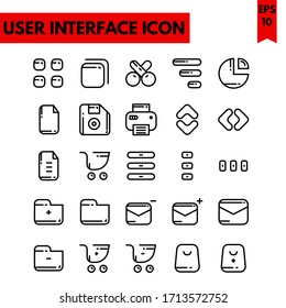 illustration of user interface icons