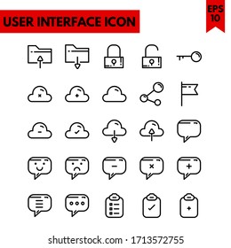 ilustración de iconos de interfaz de usuario