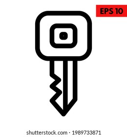 Illustration of user interface key icon