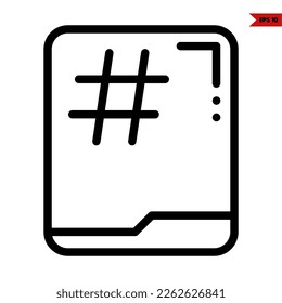 illustration of user interface line icon 