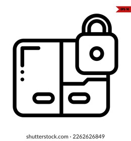 illustration of user interface line icon 