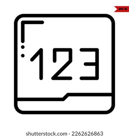 ilustración del icono de línea de interfaz de usuario 