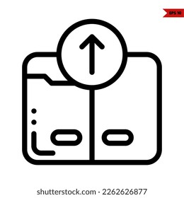 illustration of user interface line icon 