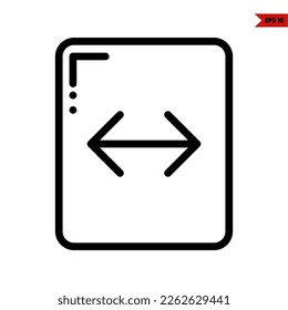 illustration of user interface line icon