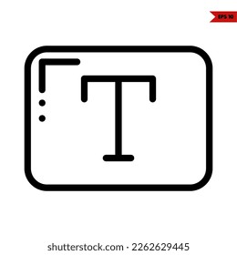 illustration of user interface line icon