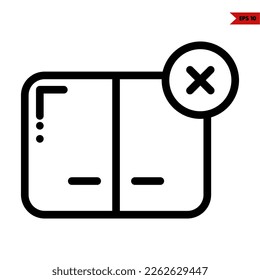 illustration of user interface line icon