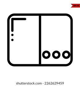 illustration of user interface line icon
