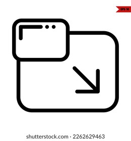 illustration of user interface line icon