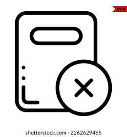 illustration of user interface line icon