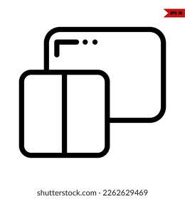 ilustración del icono de línea de interfaz de usuario