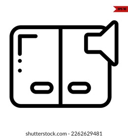 illustration of user interface line icon