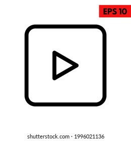 Illustration of user interface play icon