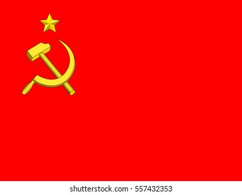 Illustration of the USSR flag