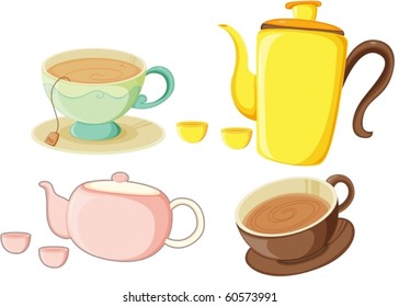 illustration of a utensils on a white background