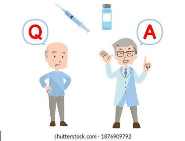Illustration of vaccination Q and A