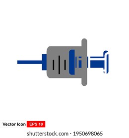 Illustration of vaccine icon from an isolated sign symbol. High quality  style vector icon.