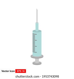 Illustration of vaccine icon from an isolated sign symbol. High quality style vector icon.