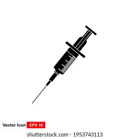 Illustration of vaccine icon from an isolated sign symbol. High quality style vector icon.